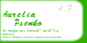 aurelia psenko business card